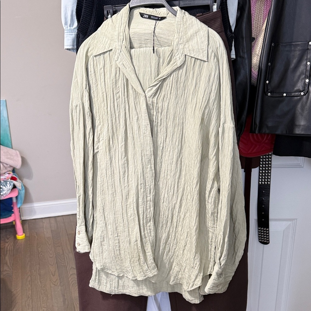 Zara Light green Casual set